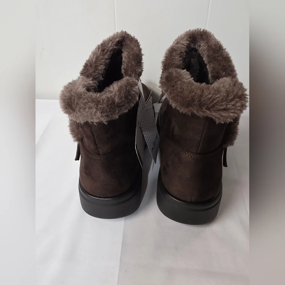 Flexus By Spring Step Badisco Chocolate Brown Ankle Boots Womens Size 9.5/ 41
